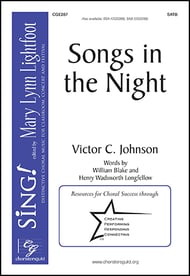 Songs in the Night SATB choral sheet music cover Thumbnail